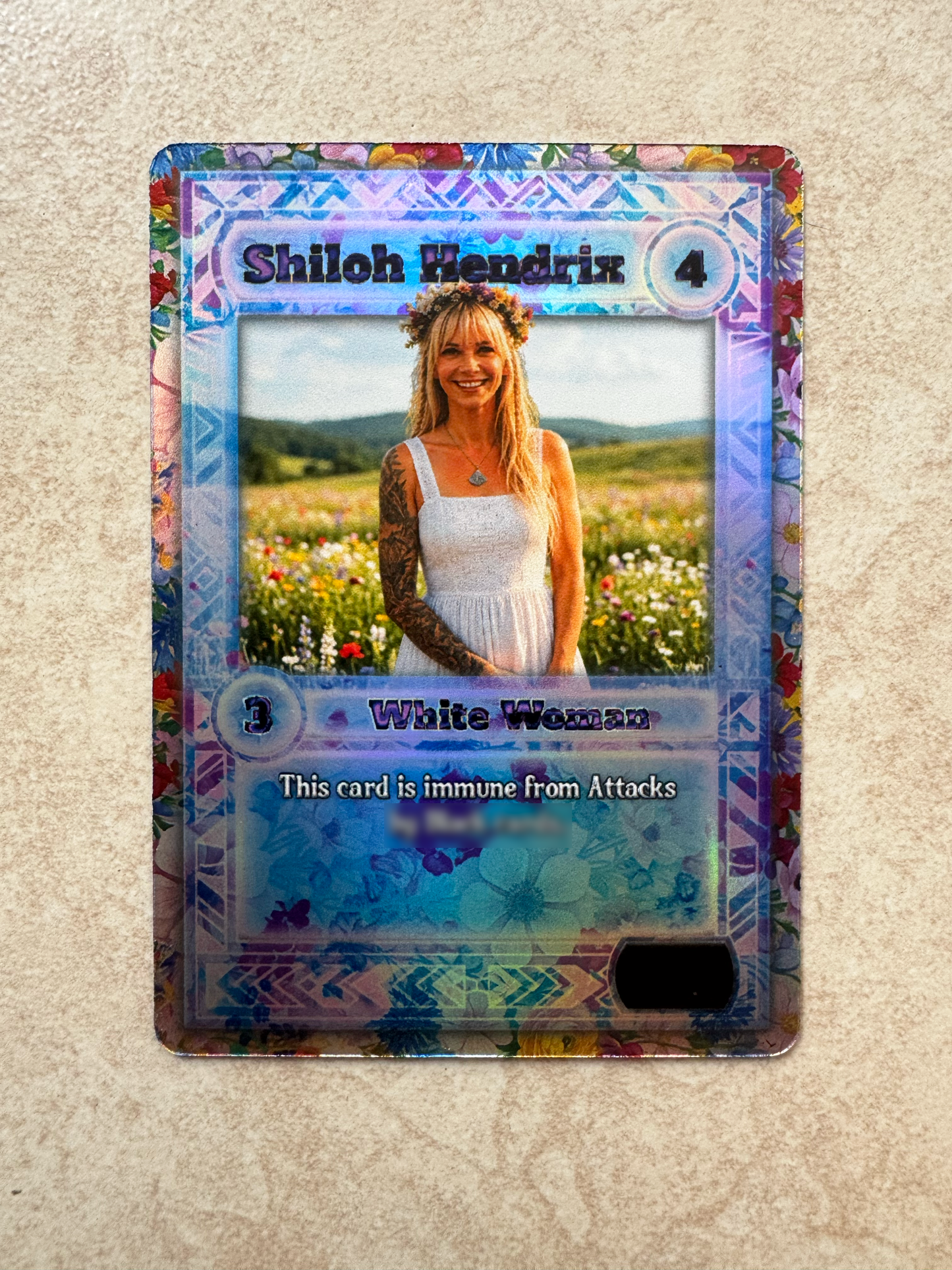 Limited Edition Shiloh Hendrix Holographic Collaboration Card