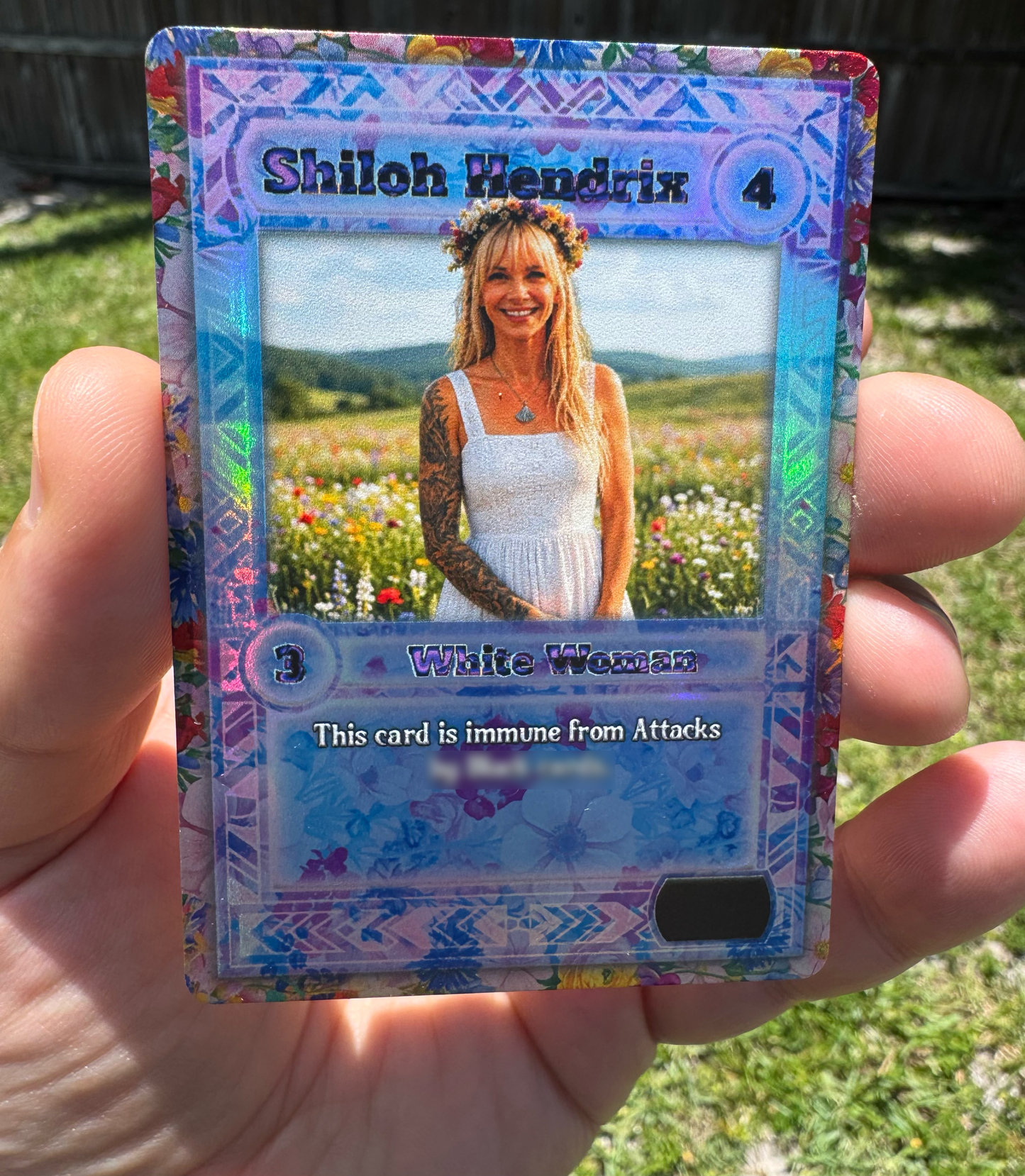 Limited Edition Shiloh Hendrix Holographic Collaboration Card