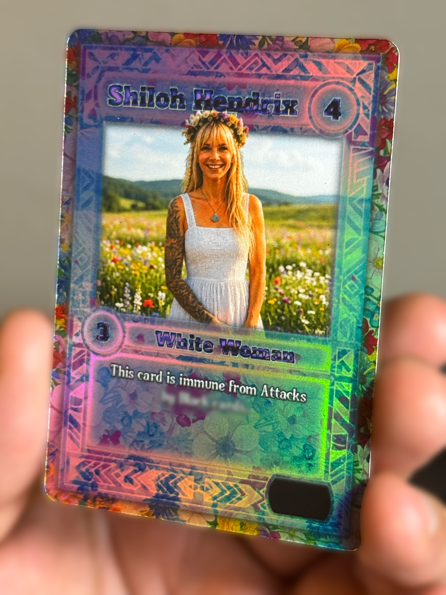 Limited Edition Shiloh Hendrix Holographic Collaboration Card
